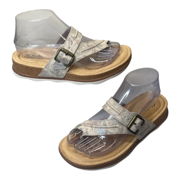 Clarks Collection Brynn Madi Slip On Comfort Sandals Women’s Size 8.5 - Picture 1 of 11